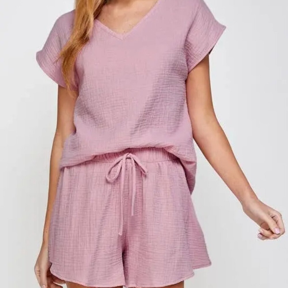 Mauve/pink pajama set
